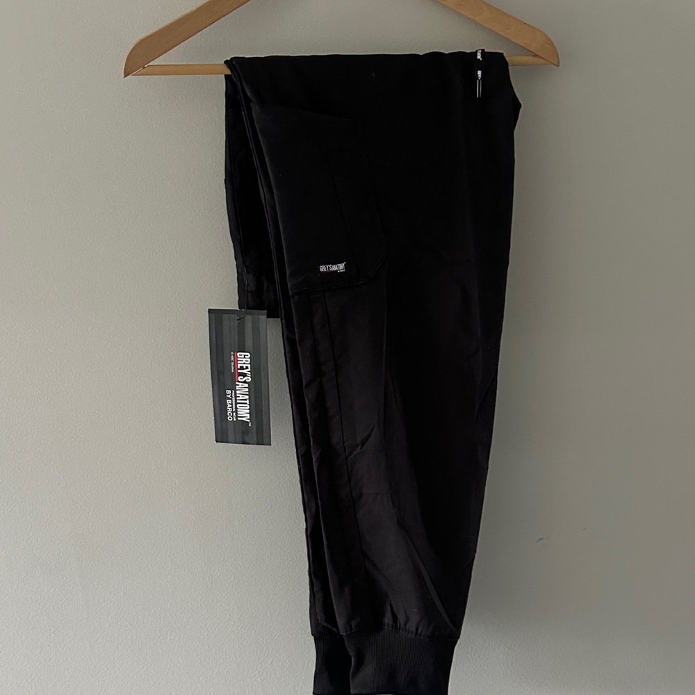 Black Jogger Scrub Pants